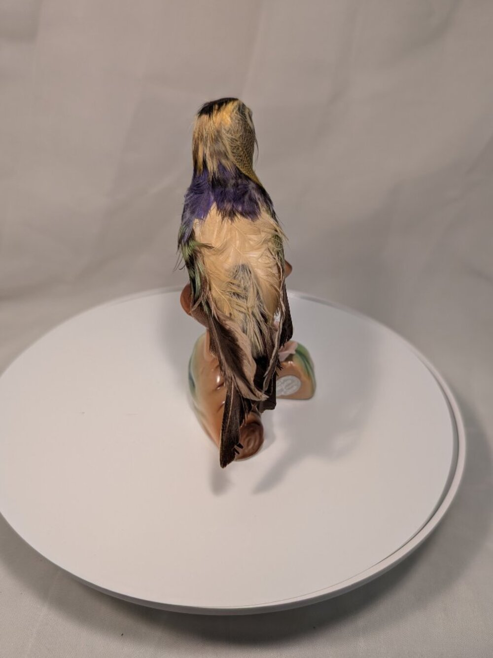 3 Vintage Colorful Ceramic Porcelain Bird Figurines Pair Pheasant Birds In Nest - Picture 10 of 15